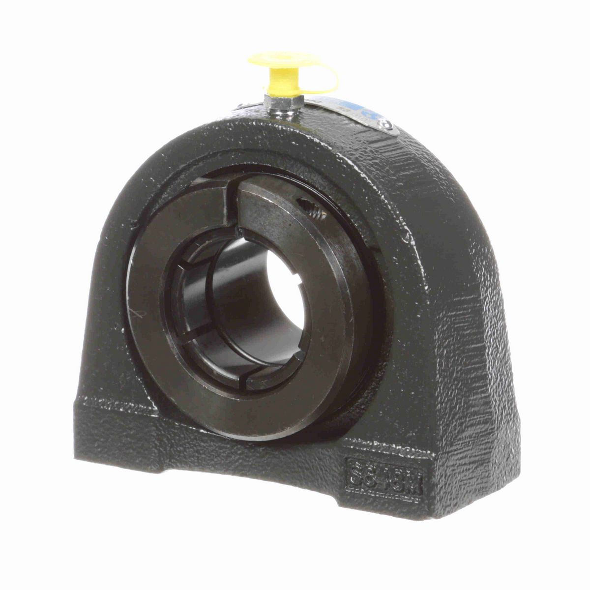 Sealmaster Mounted Cast Iron Tapped Base Pillow Block Ball Bearing - 52100 Bearing Steel, Black Oxided - Concentric Lock - TB-207TMC