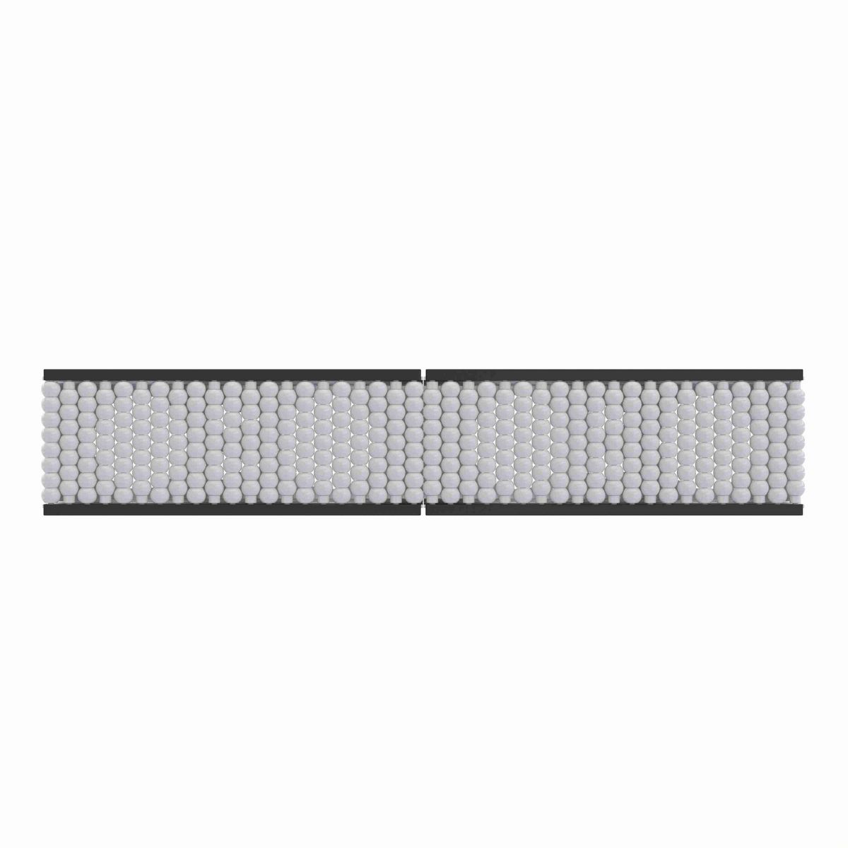 System Plast Beadwall: 1.4"W X 4.61"H X 84"L Beige Galvanized Steel - VG-684-PL-4-07