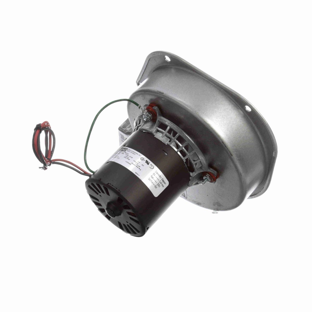 FASCO Rectangular Outlet Shaded Pole OEM Replacement Draft Inducer Blower, 208-230 Volts, Flange: No - A373