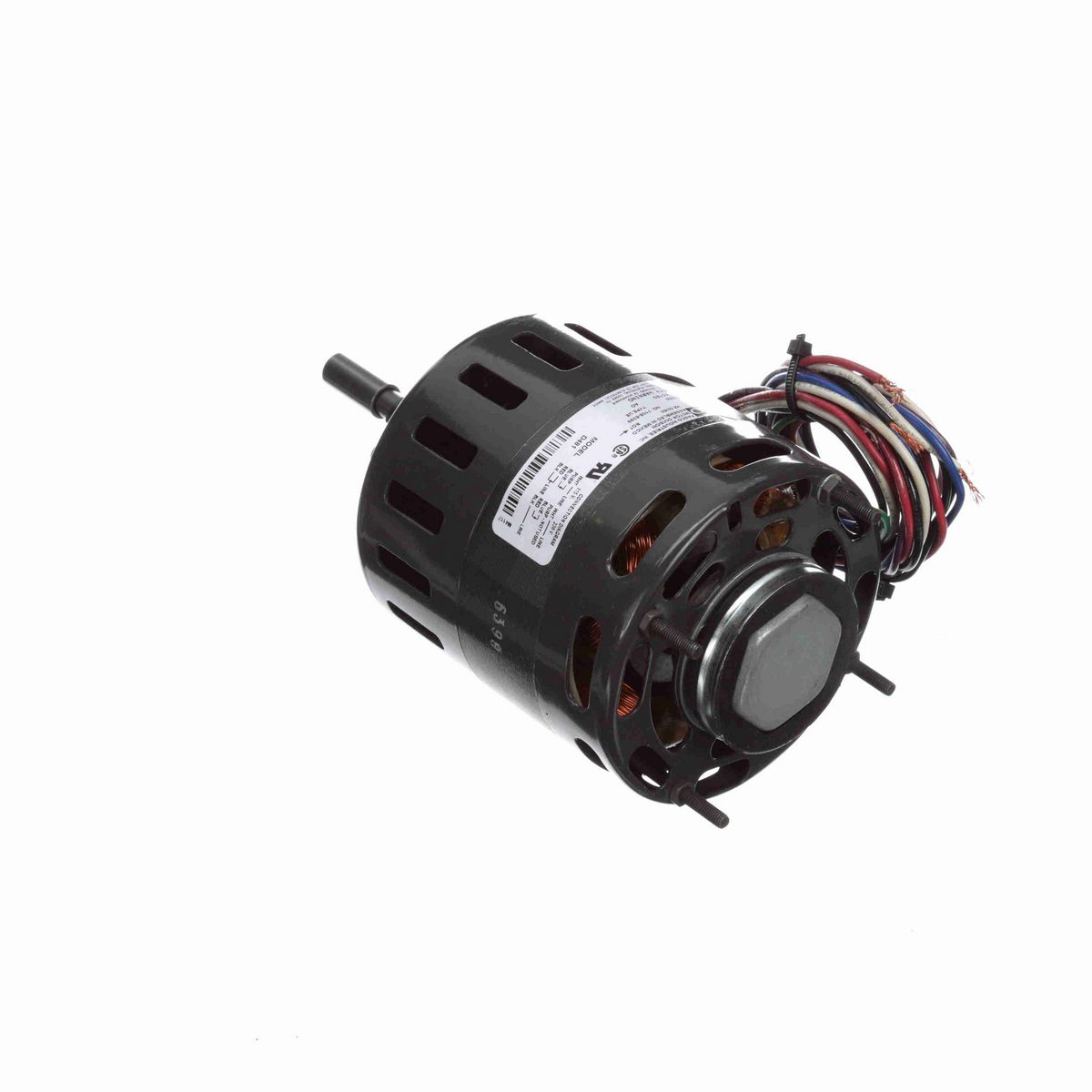 FASCO Refrigeration Motor, 1/10 HP, 1 Ph, 50/60 Hz, 115/208-230 V, 1550 RPM, 1 Speed, 4.4" Diameter, OAO - D481