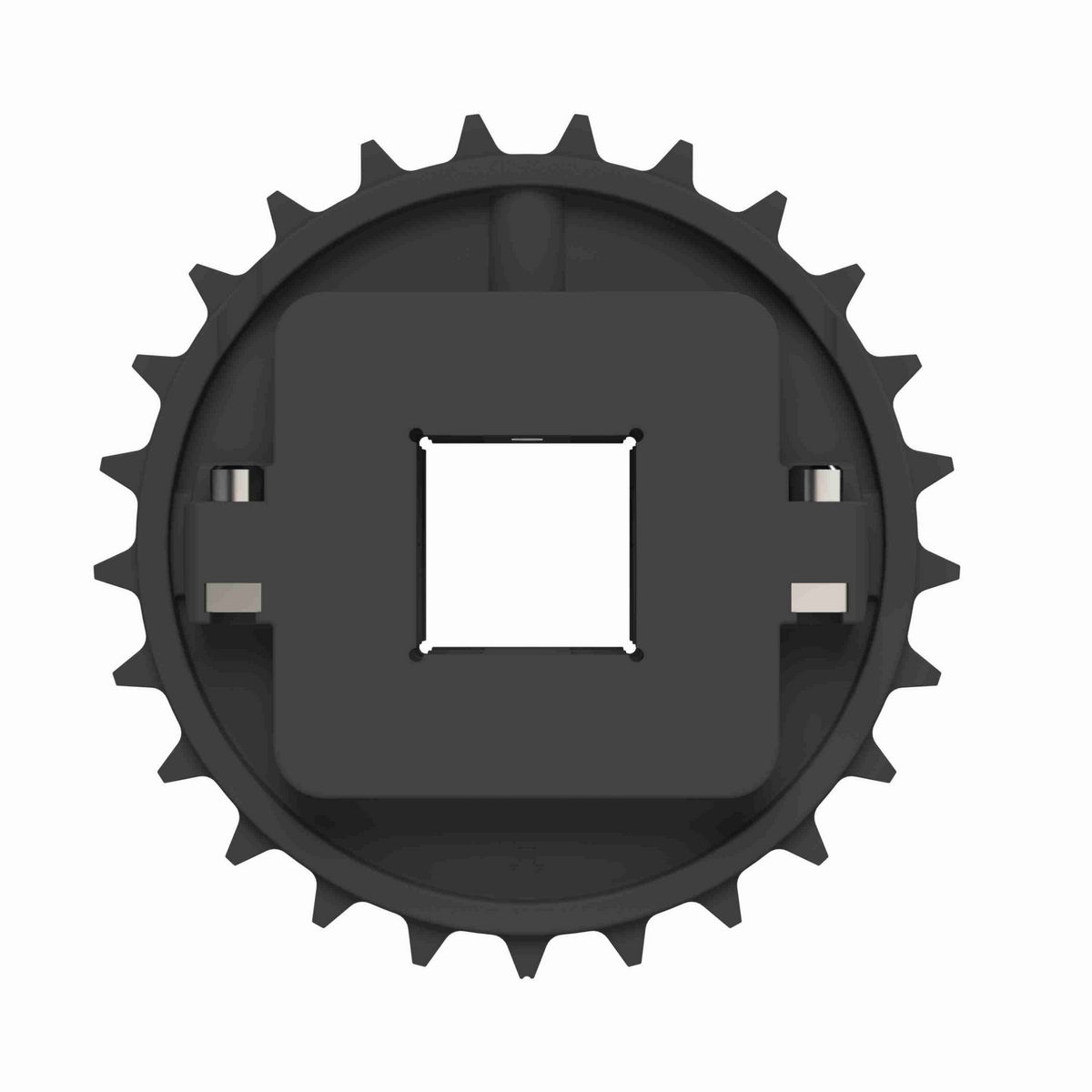 Rexnord 8500 Series Split Molded Nylon Sprocket with 25 Teeth and a 40mm Square Bore - 614-193-2