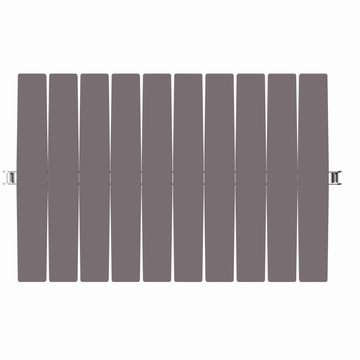 Rexnord 1873TAB Side-flexing Solid Top, Material: Brown High Performance, Width: 10in, Pitch: 1.5in - 81414075