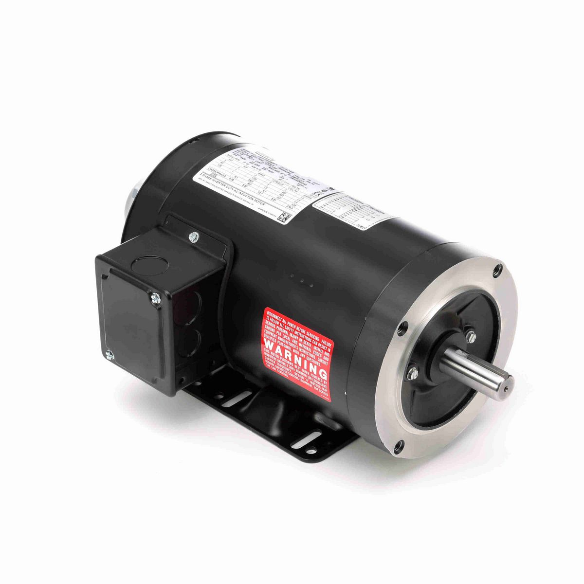 LEESON Speed Ratio Motor, 1 HP, 3 Ph, 60 Hz, 230/460 V, 1800 RPM, 143TC Frame, TENV - Y536