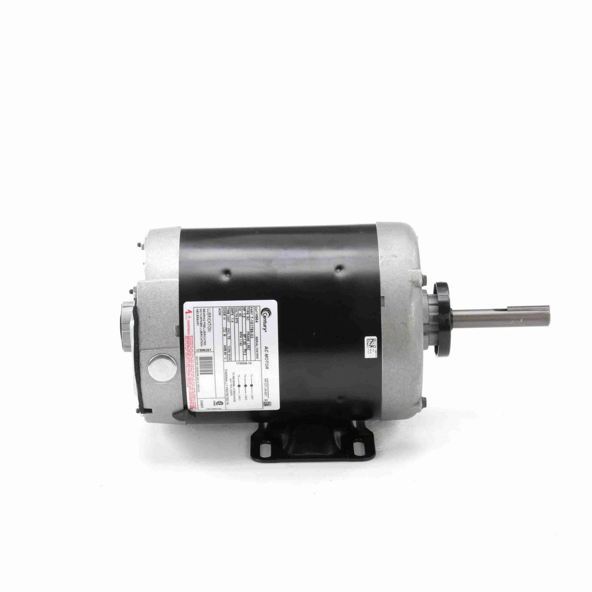 Century Condenser Fan Motor, 1.0 HP, 3 Ph, 60 Hz, 575 V, 1200 RPM, L56Z Frame, TEAO - H964