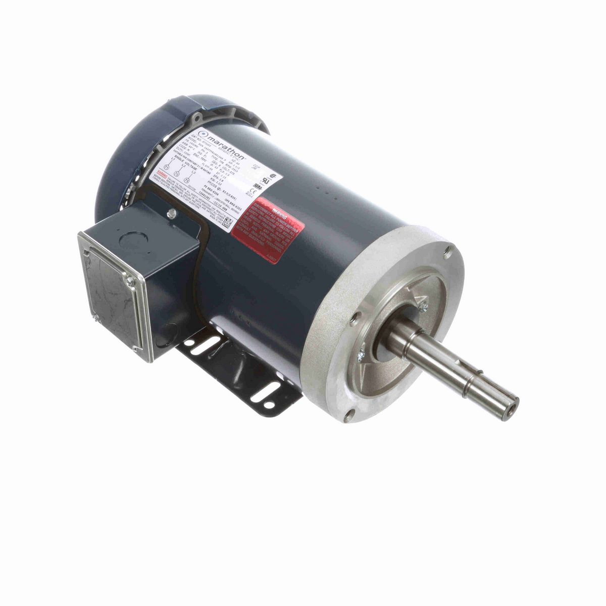 LEESON Close-Coupled Pump Motor, 1.50 HP, 3 Ph, 60 Hz, 575 V, 3600 RPM, 143JMV Frame, TEFC - GT3203