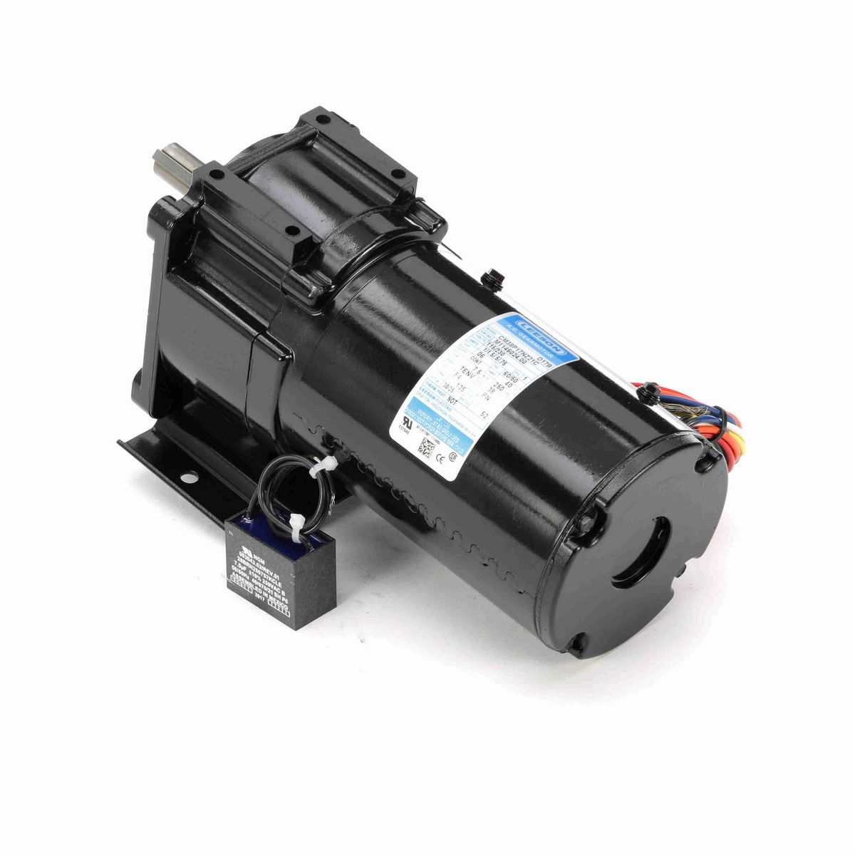 LEESON Parallel Shaft Gearmotor, 0.06 HP, 1 Ph, 60 Hz, 115 V, 30 RPM, 38 Frame, TENV - M1145024.00