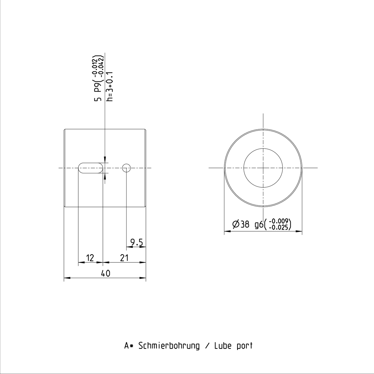 Одинарная цилиндрическая гайка Bosch Rexroth ZEM-E-K 20X5RX3-4 [R151211243]