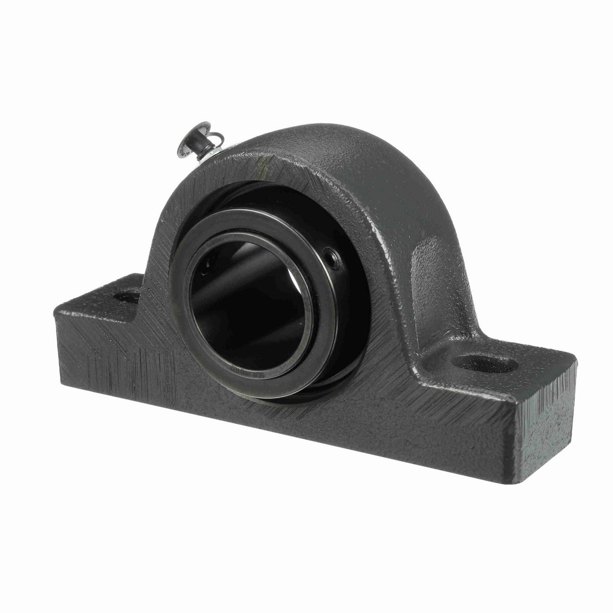 Sealmaster Mounted Cast Iron Two Bolt Pillow Block Spherical Roller - 52100 Bearing Steel, Black Oxided - Collar Mount Lock - USRB5000-200