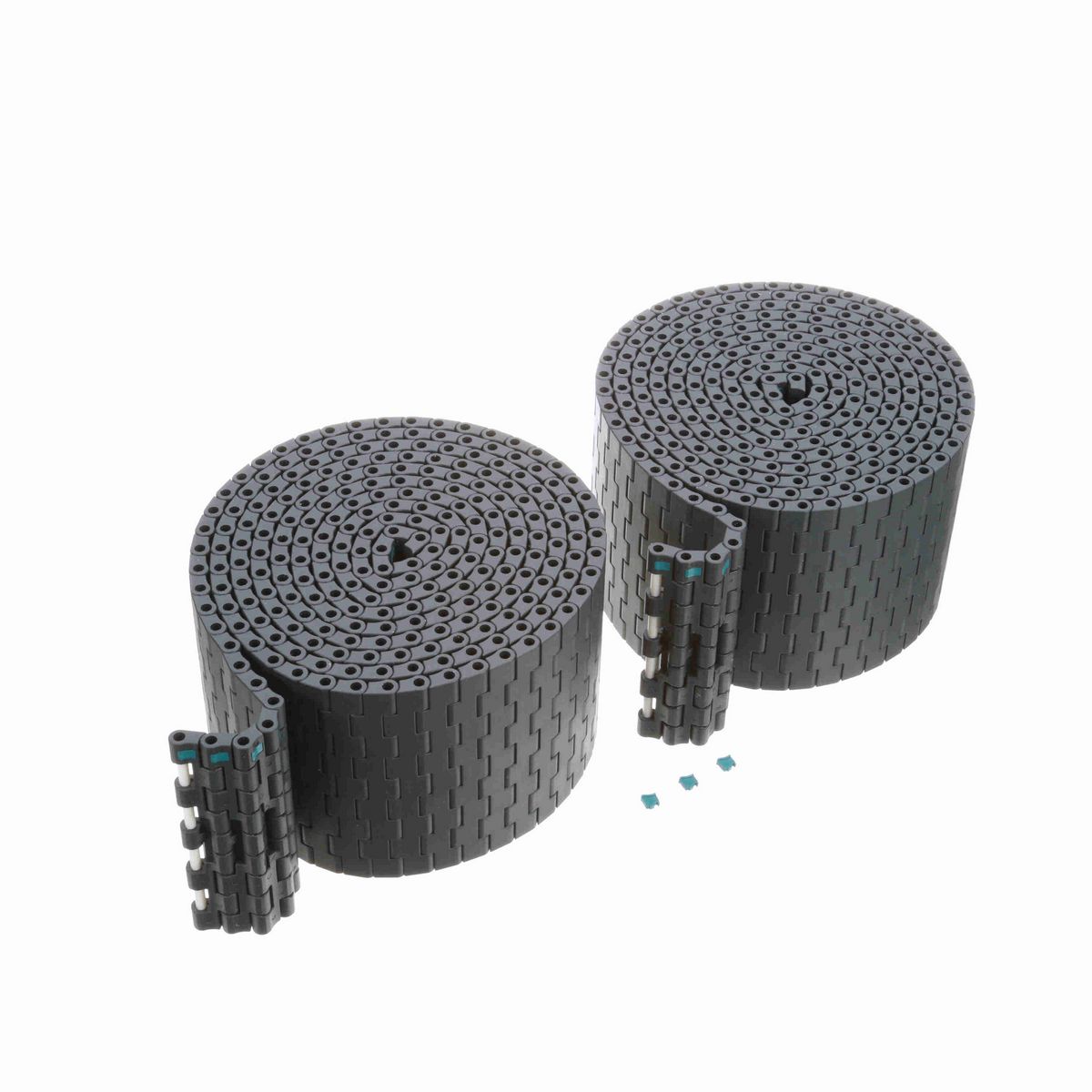 System Plast 2121FT Straight Running Solid Top, Material: NG evo (Gray Blue), Width: 4.5in, Pitch: 0.5in - NGE2121FT-K450