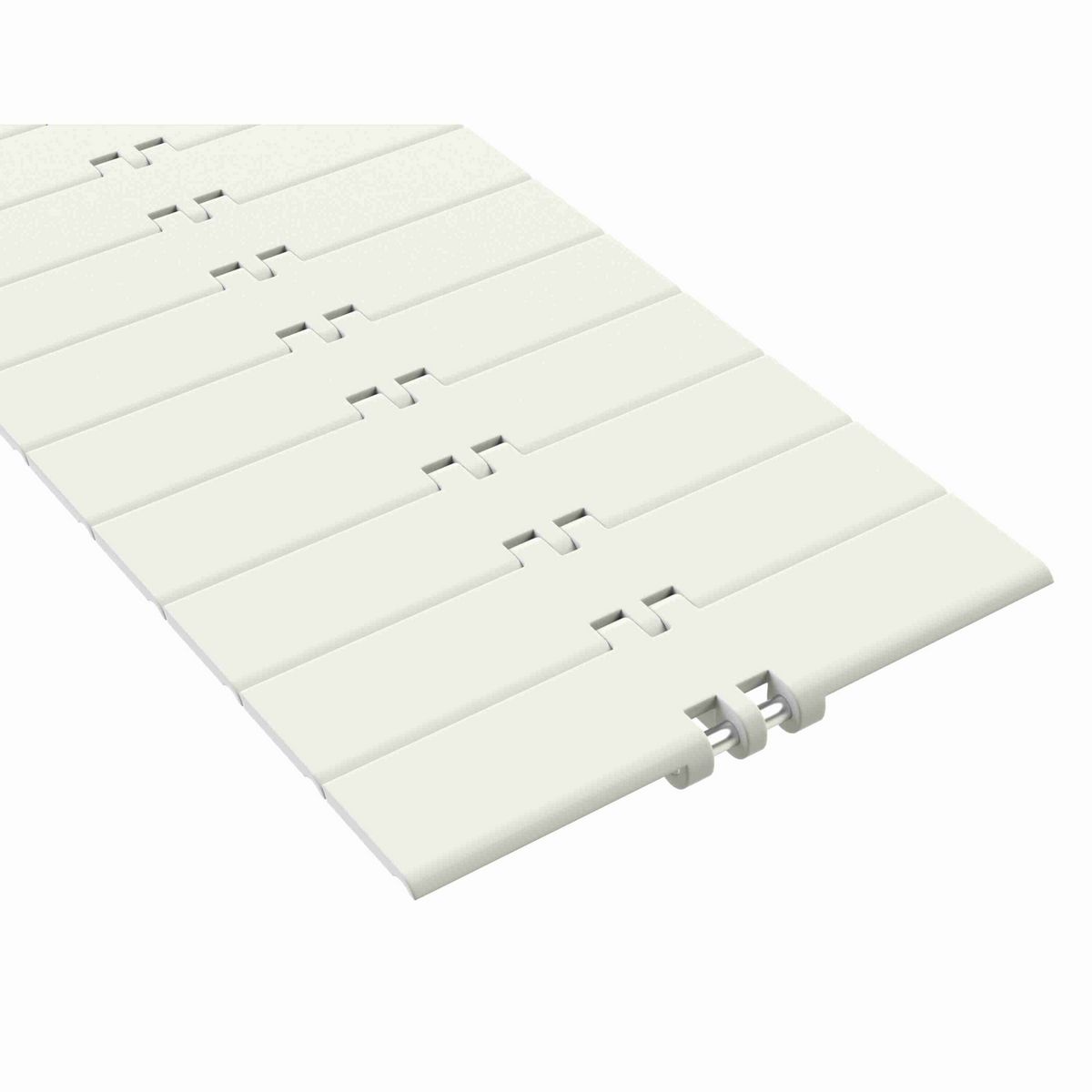 Rexnord 820 Straight Running Solid Top, Material: White High Performance, Width: 7.5in, Pitch: 1.5in - 81403665