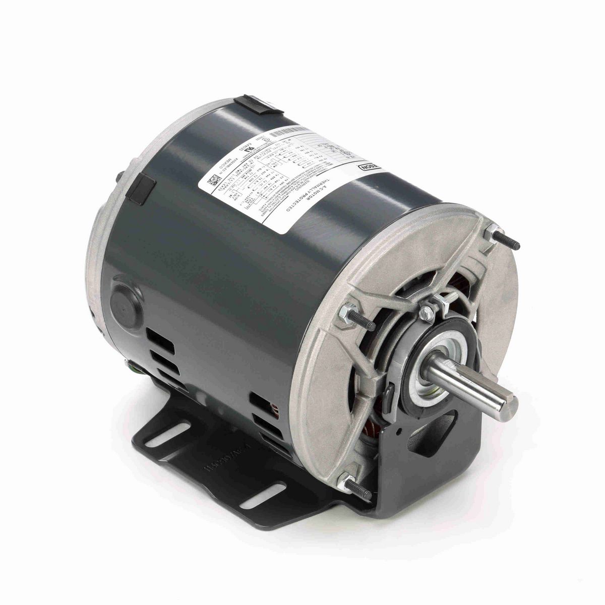 LEESON Fan and Blower Motor, 0.50 HP, 3 Ph, 60 Hz, 208-230/460 V, 1800 RPM, 56 Frame, DP - K1408