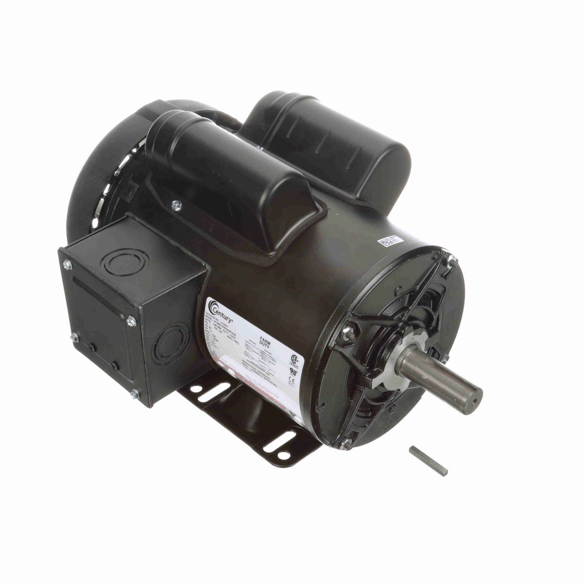Century General Purpose Farm Duty Motor, 1.5 HP, 1 Ph, 60 Hz, 115/230 V, 1800 RPM, 145 Frame, TEFC - K103V1