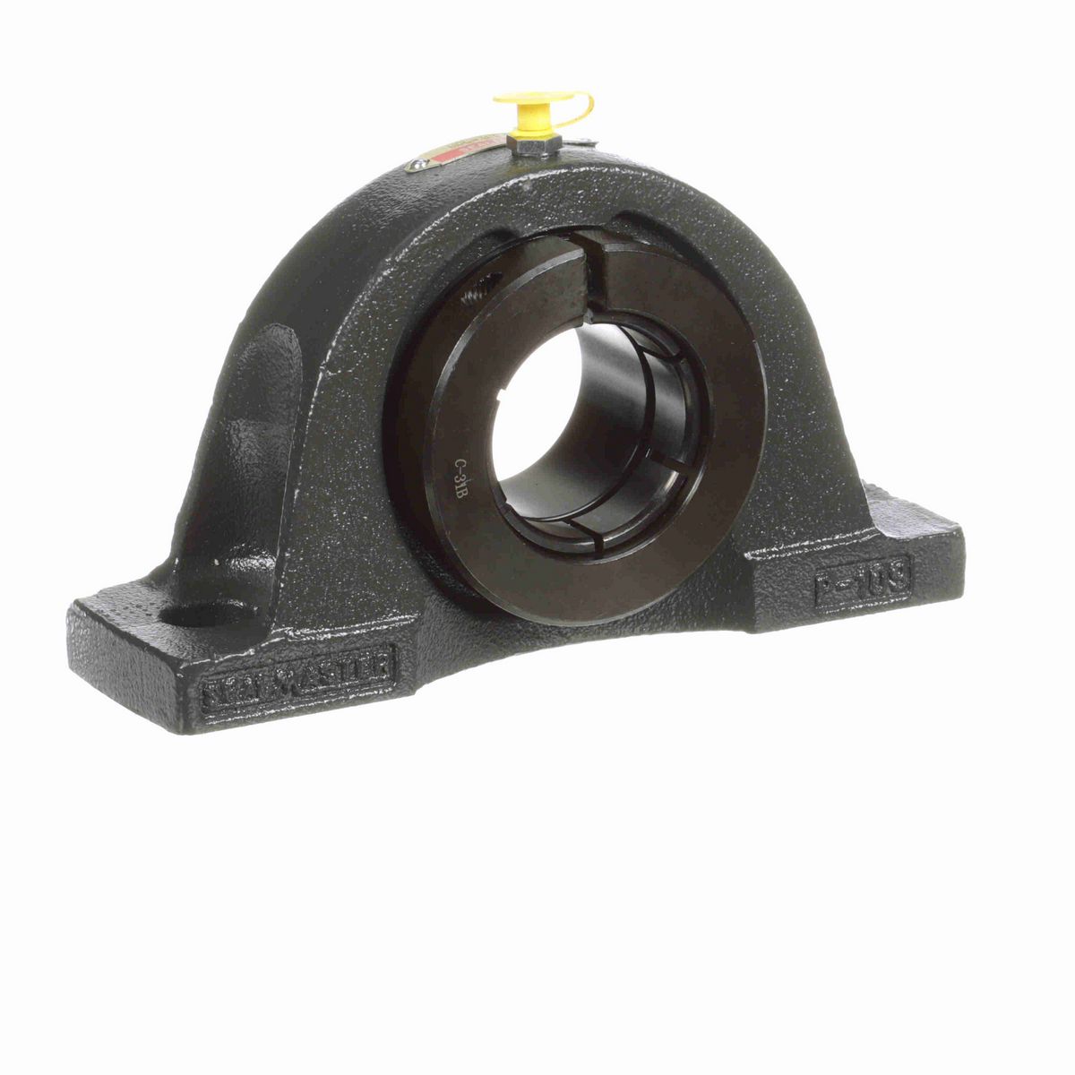 Sealmaster Mounted Cast Iron Two Bolt Low Base Pillow Block Ball Bearing - 52100 Bearing Steel, Black Oxided - Concentric Lock - NPL-31T
