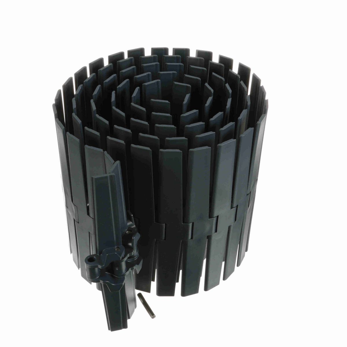 System Plast 882TAB Side-flexing Solid Top, Material: NG evo (Gray Blue), Width: 12in, Pitch: 1.5in - NGE882TAB-K1200