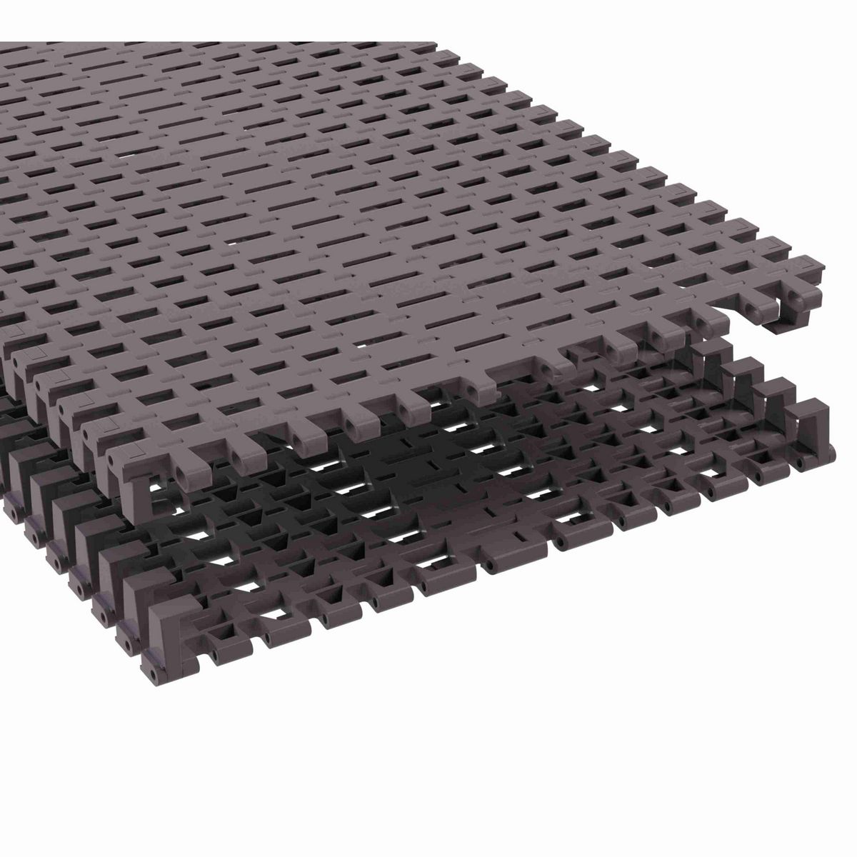 Rexnord 7956TAB Side-flexing Flush Grid, Material: Brown High Performance, Width: 18in, Pitch: 1.25in - 81450711