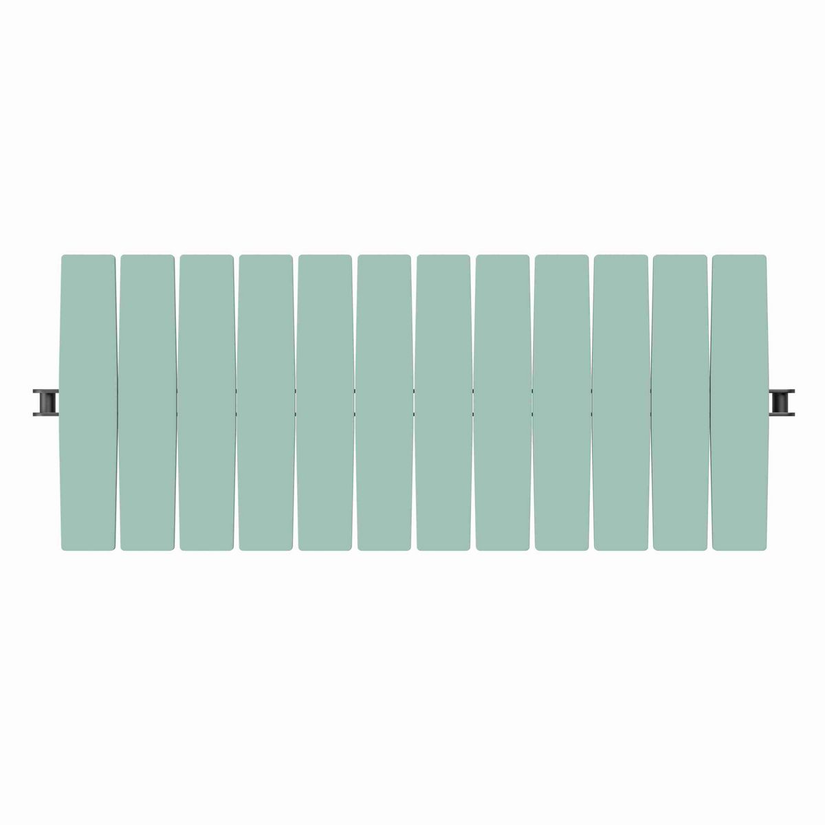 Rexnord 1873TAB Side-flexing Solid Top, Material: Heat Stabilized (Green), Width: 7.5in, Pitch: 1.5in - 81418855