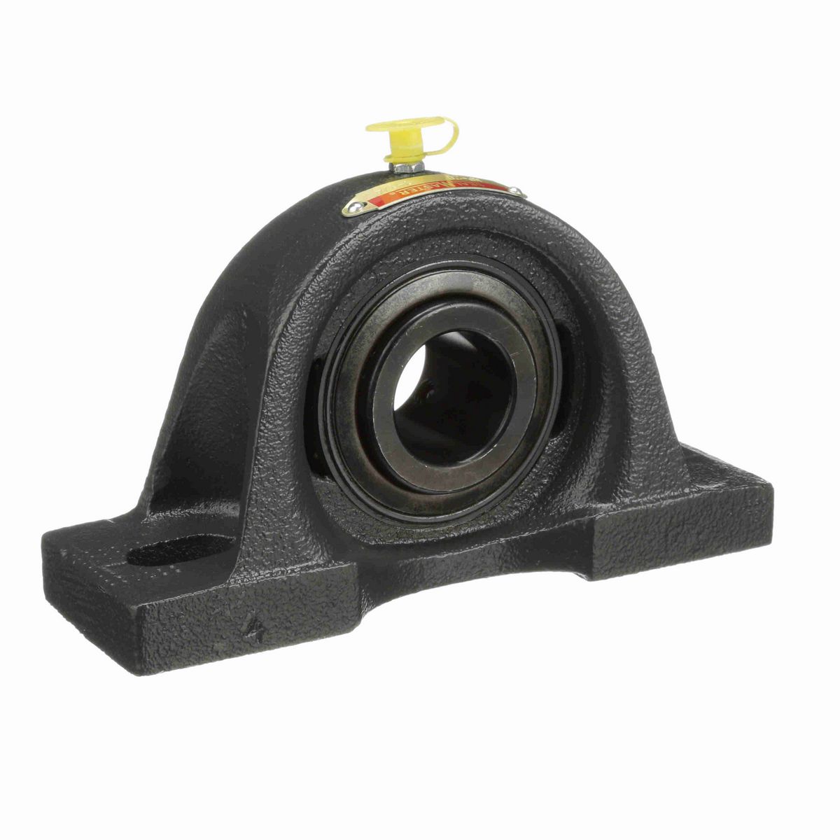 Sealmaster Mounted Cast Iron Two Bolt Pillow Block Ball Bearing - 52100 Bearing Steel, Black Oxided - Setscrew Lock - MP-20