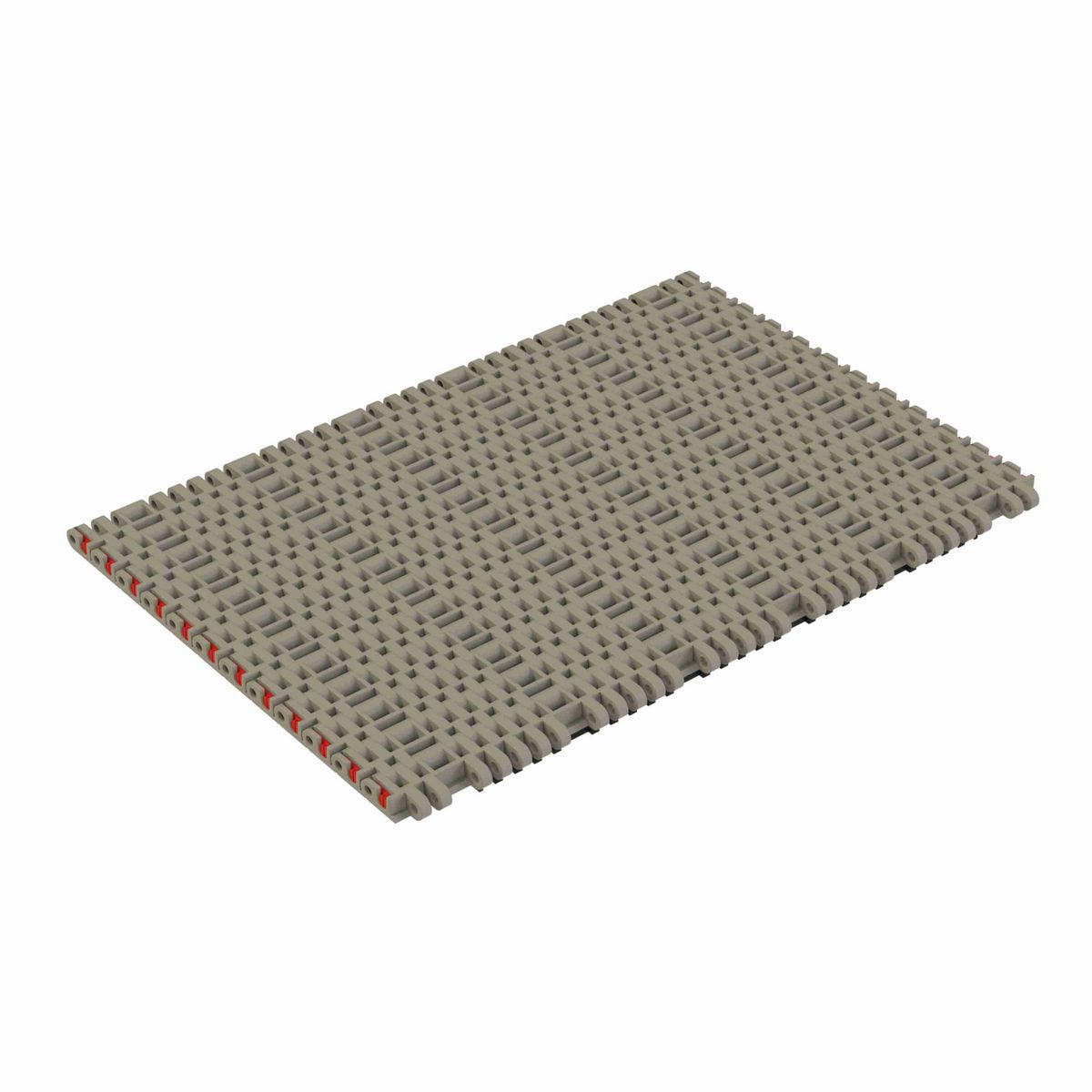 Rexnord 7705 RubberTop® Straight Running RubberTop®, Material: Grey Tough Composite, Width: 14in, Pitch: 1in - 10324642