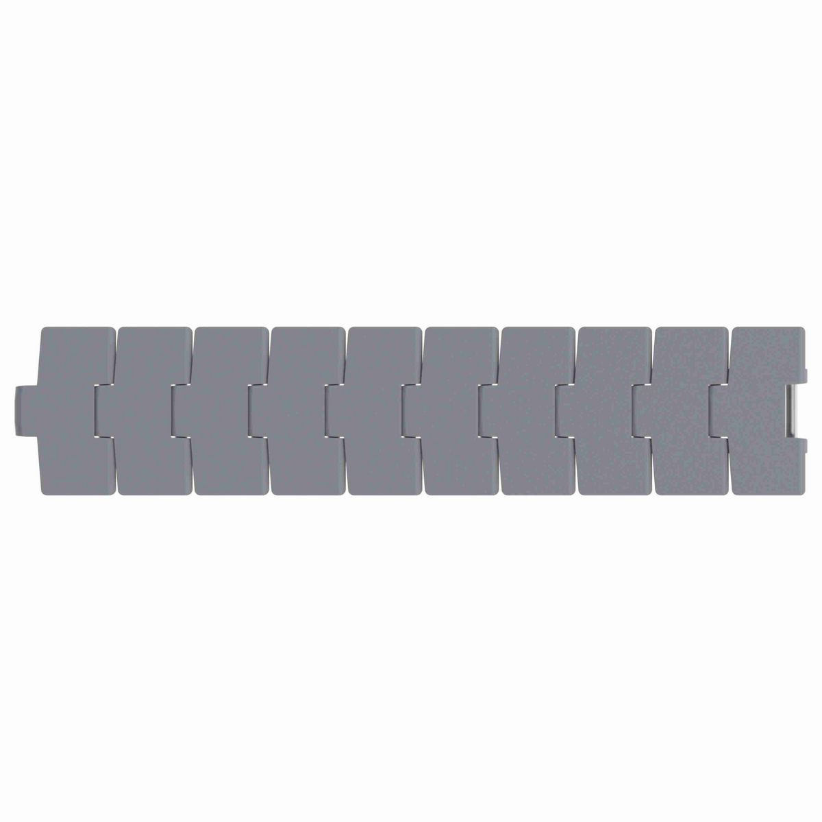 Rexnord 880M Side-flexing Solid Top, Material: Silver Platinum Series™ X, Width: 84mm, Pitch: 1.5in - 781.10.46