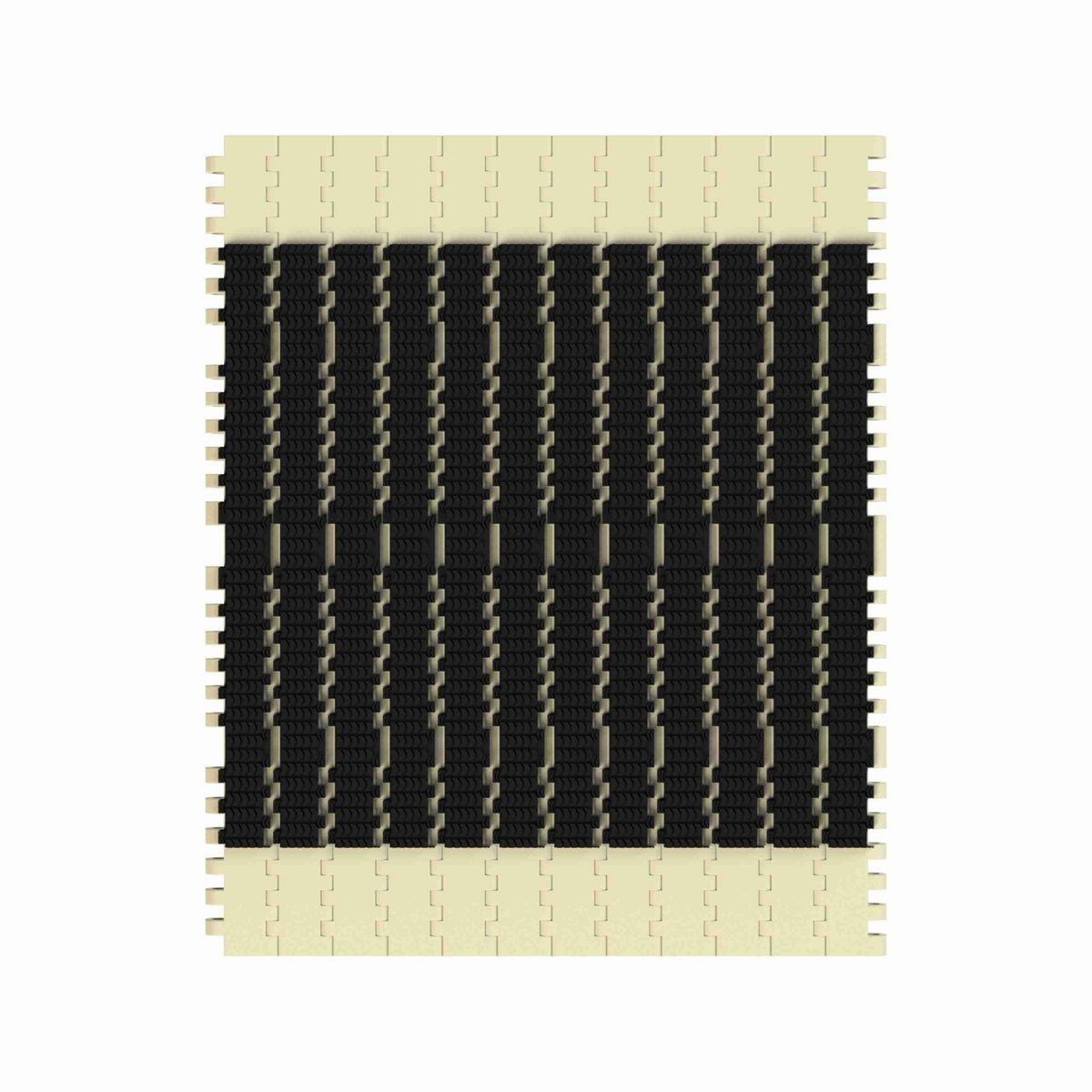 Rexnord 7705 SuperGrip™ Straight Running SuperGrip™, Material: Beige High Temperature, Width: 12in, Pitch: 1in - 10383957