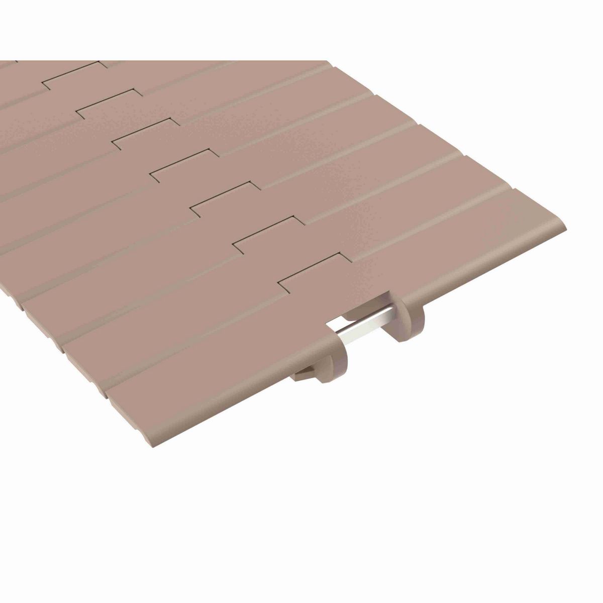 Rexnord 882TAB Side-flexing Solid Top, Material: Tan Low Friction, Width: 10in, Pitch: 1.5in - LF882TAB10