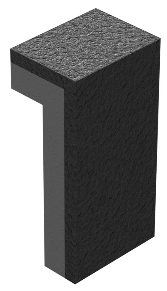 KenCast Tungsten Carbide & Steel Wear Protection - L Shape VCP - No Weld Chamfer [6053055]