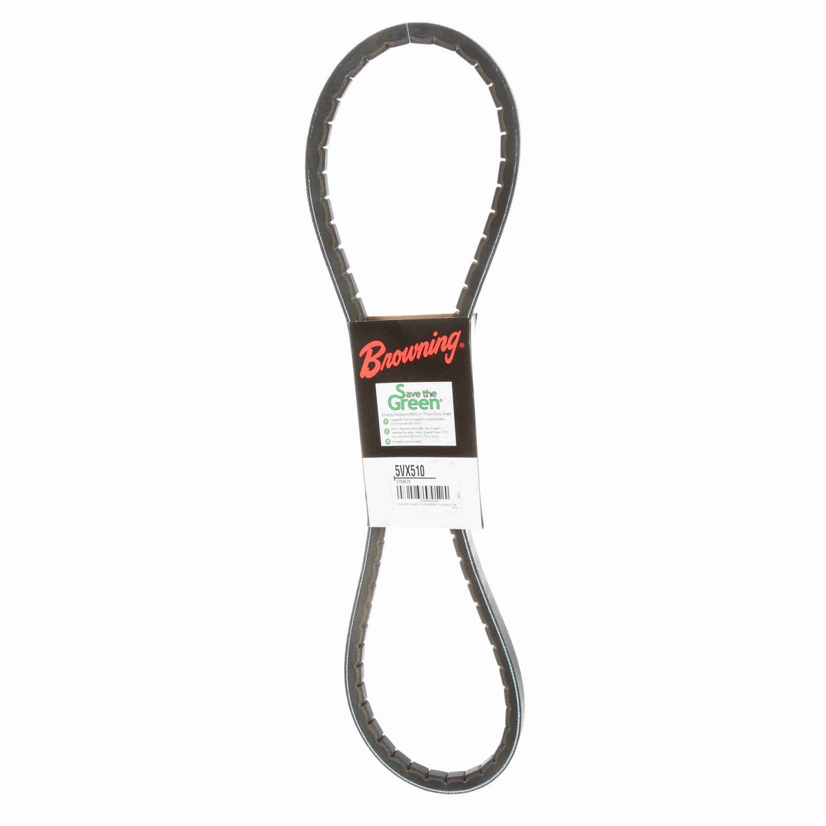 Browning EPDM Notched Belt 98% Efficient - 5VX510