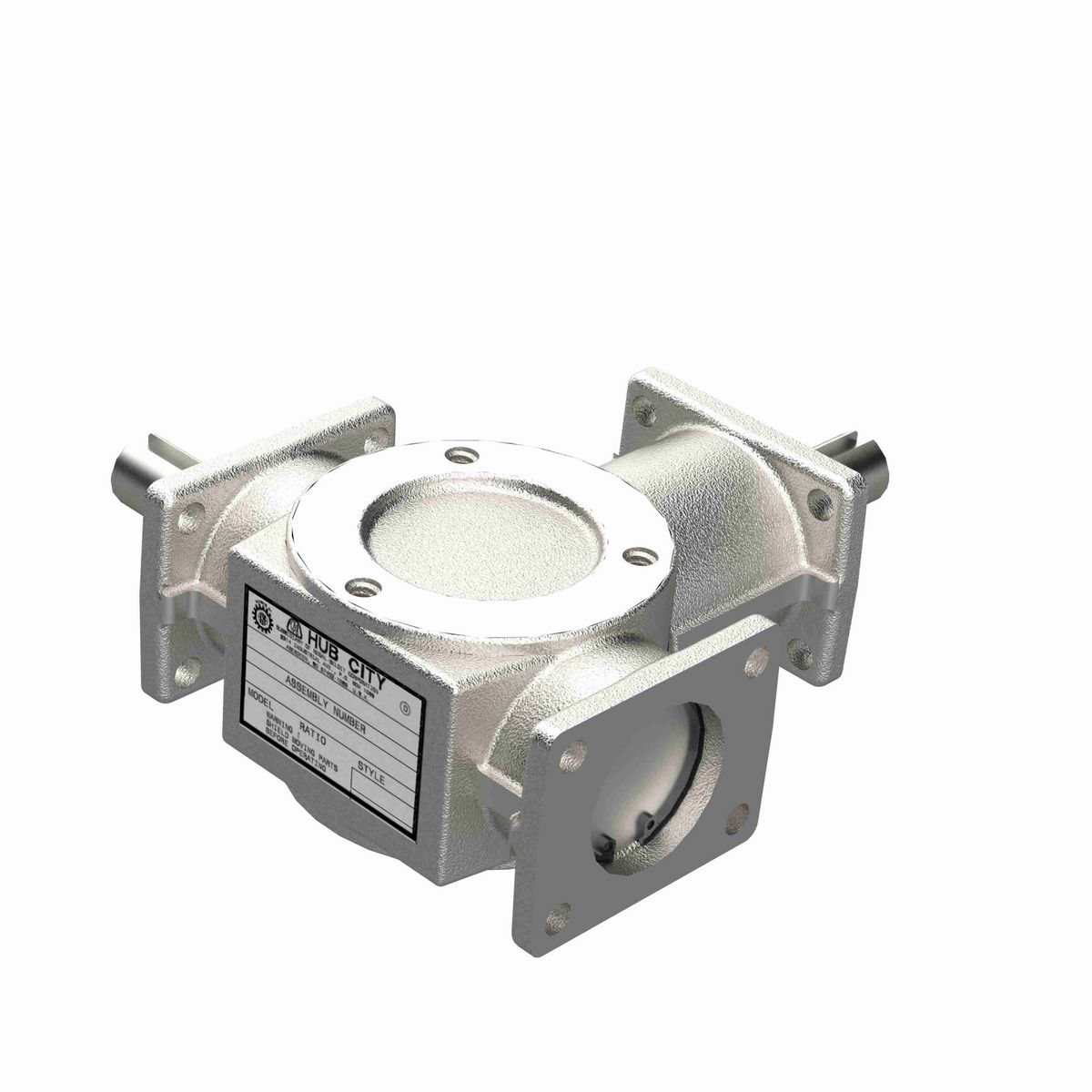 Hub City Bevel Gear Drives Aluminum Bevel Reducer - AD5 1/1 C,F SP