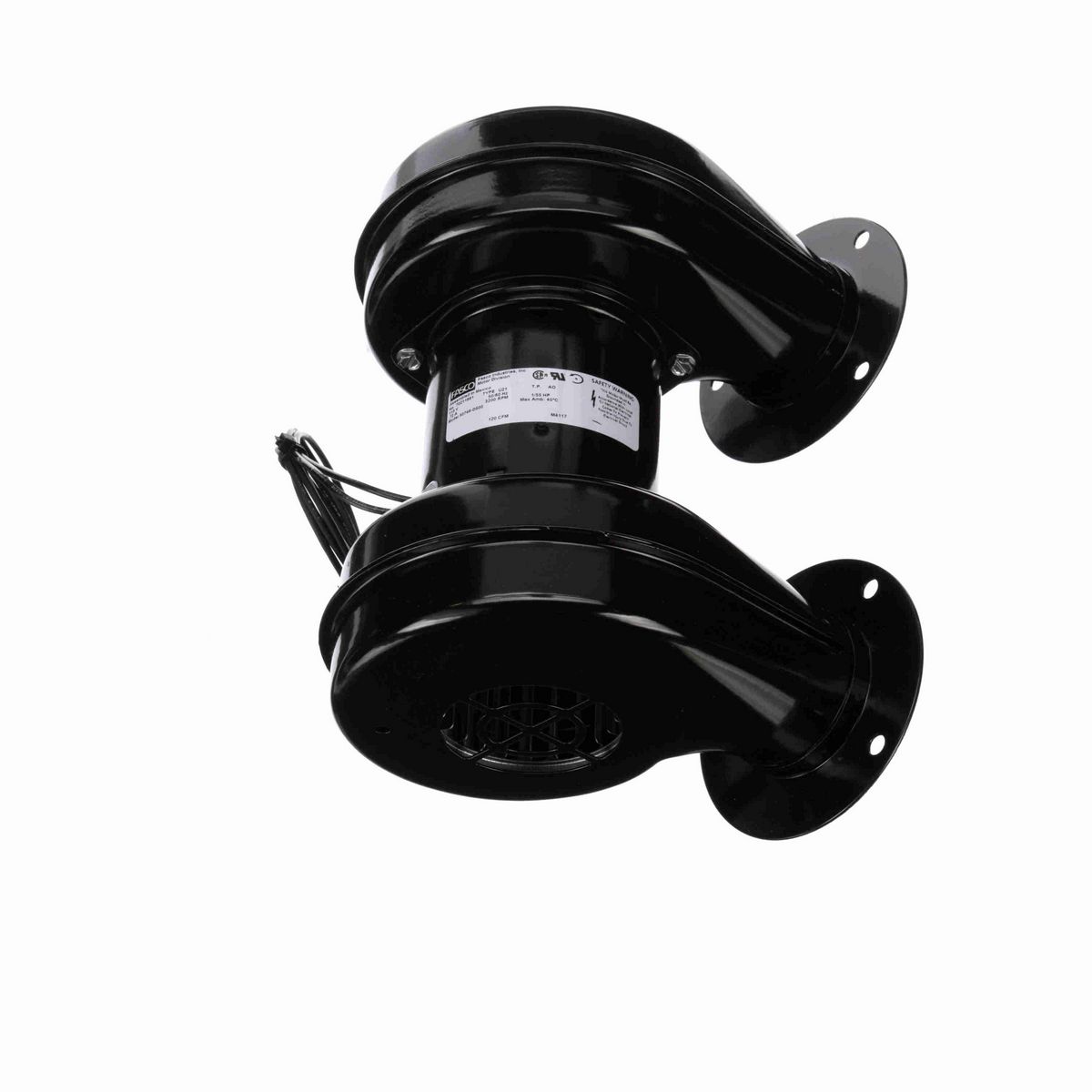 FASCO Round Outlet Shaded Pole OEM Replacement Centrifugal Blower, 115 Volts, Flange: Yes - 50746-D500