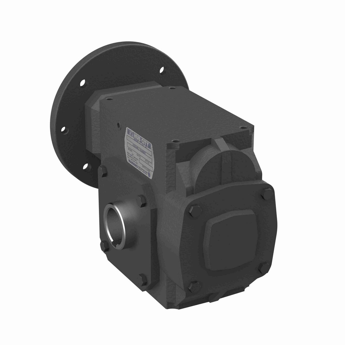 Hub City HERA Gear Reducer HERA Cast Iron Helical-Hypoid Reducer - HERA55ES 15.05 182TC 2.000