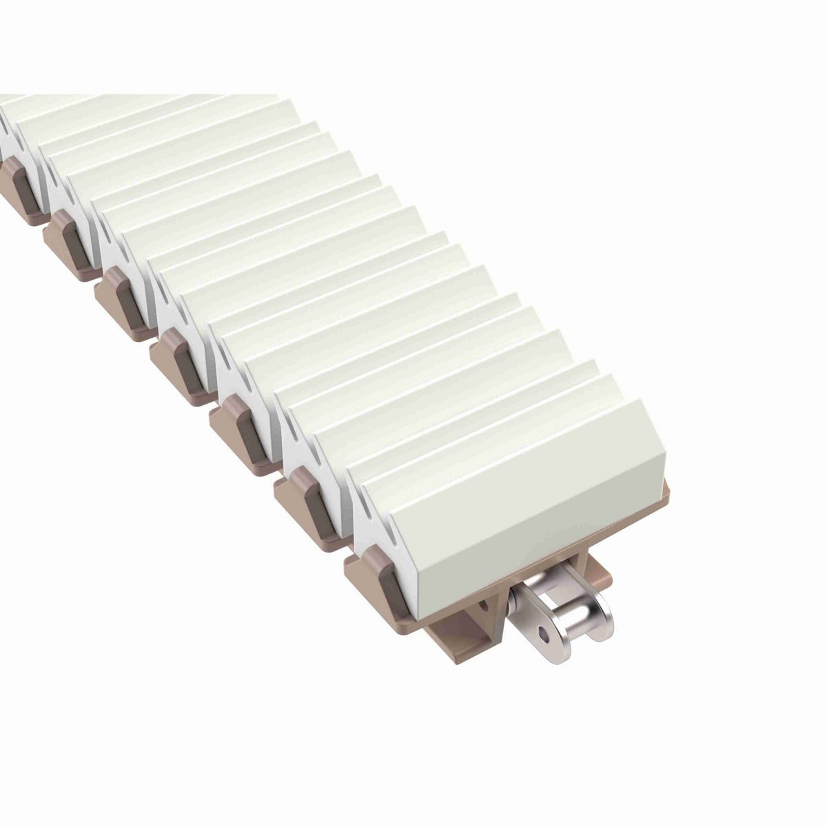 Rexnord 1873TAB SideGrip™ Side-flexing, Material: Tan Low Friction, Width: 3.75in, Pitch: 1.5in - 81426503