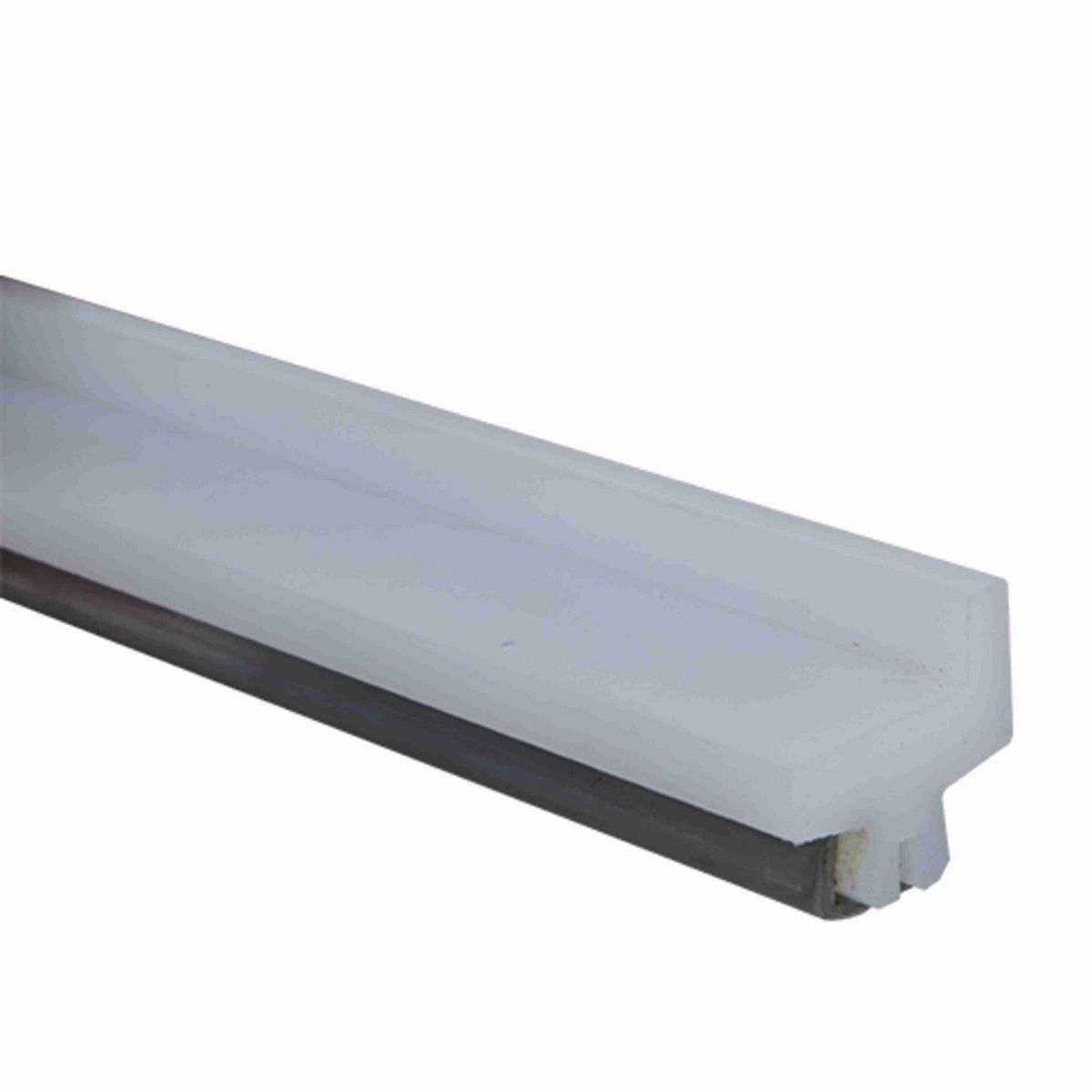 System Plast Tee Guide Rail: 1.25"W X 0.83"H X 240"L Grey Nolu-S - VG-SSTS-1.25-NS-20