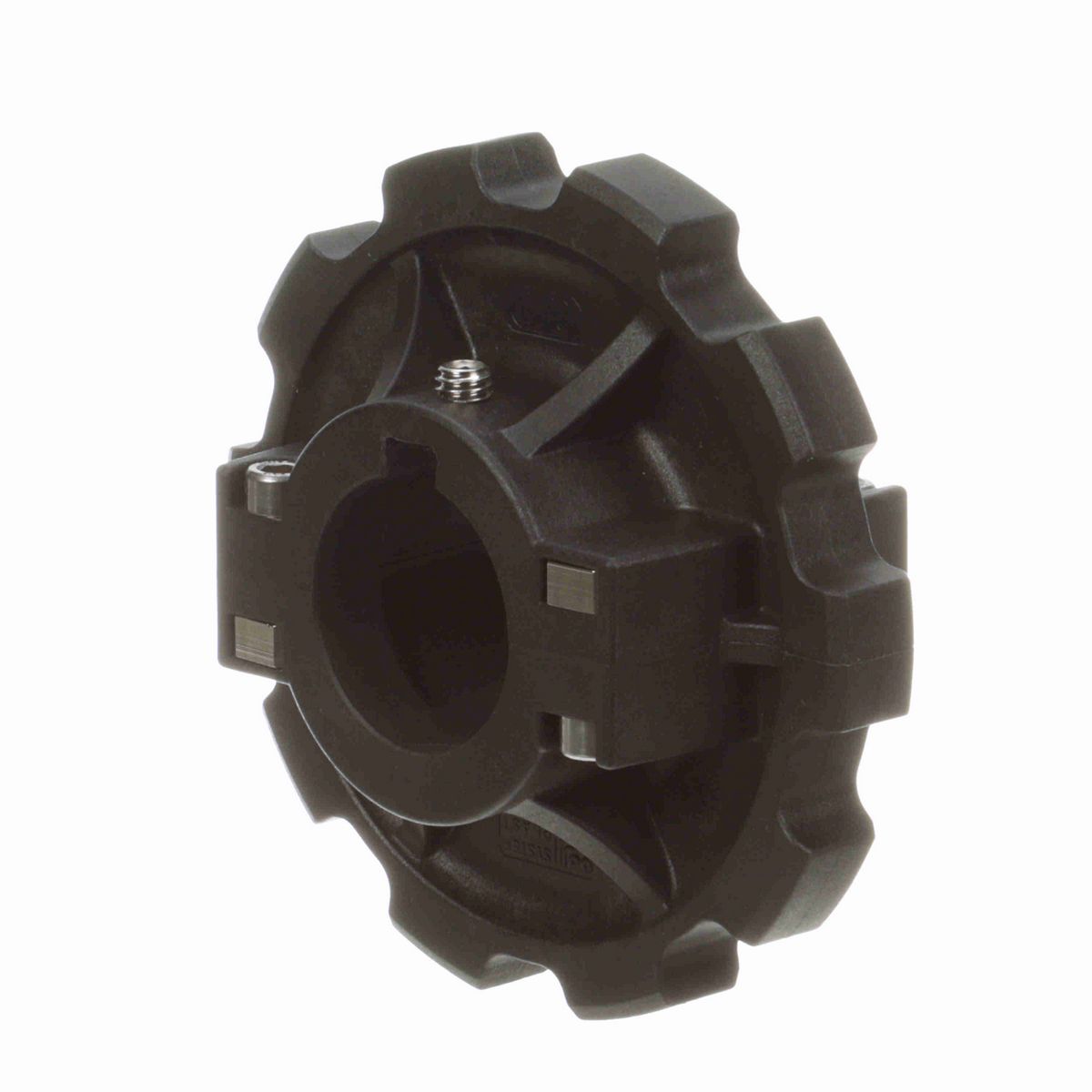 System Plast 880 Series Split Molded Sprocket with 10 Teeth, a 1-1/2in Round Shaft-Ready Bore and Setscrew - 880-10R1.5-DS-SS