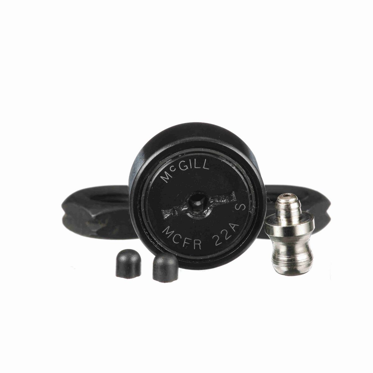 Опорный ролик с цапфой McGill CAMROL MCFR 22A S, бочкообразный, с уплотнением, со шлицем под отвёртку, метрический