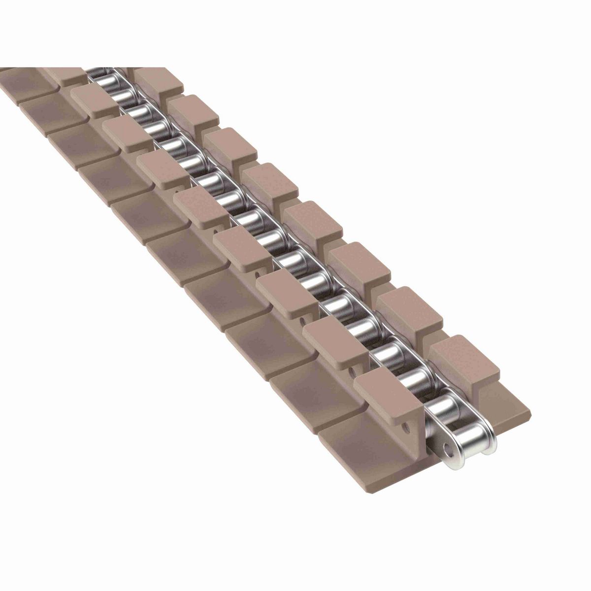 Rexnord 863TAB Straight Running Solid Top, Material: Tan Low Friction, Width: 4.5in, Pitch: 0.75in - 81413792