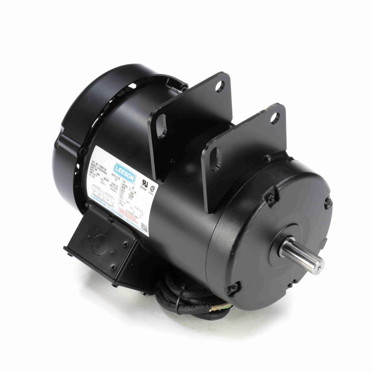 LEESON Other Purpose Motor, 2 HP, 1 Ph, 60 Hz, 115/230 V, 3600 RPM, 143Y Frame, TEFC - 120997.00
