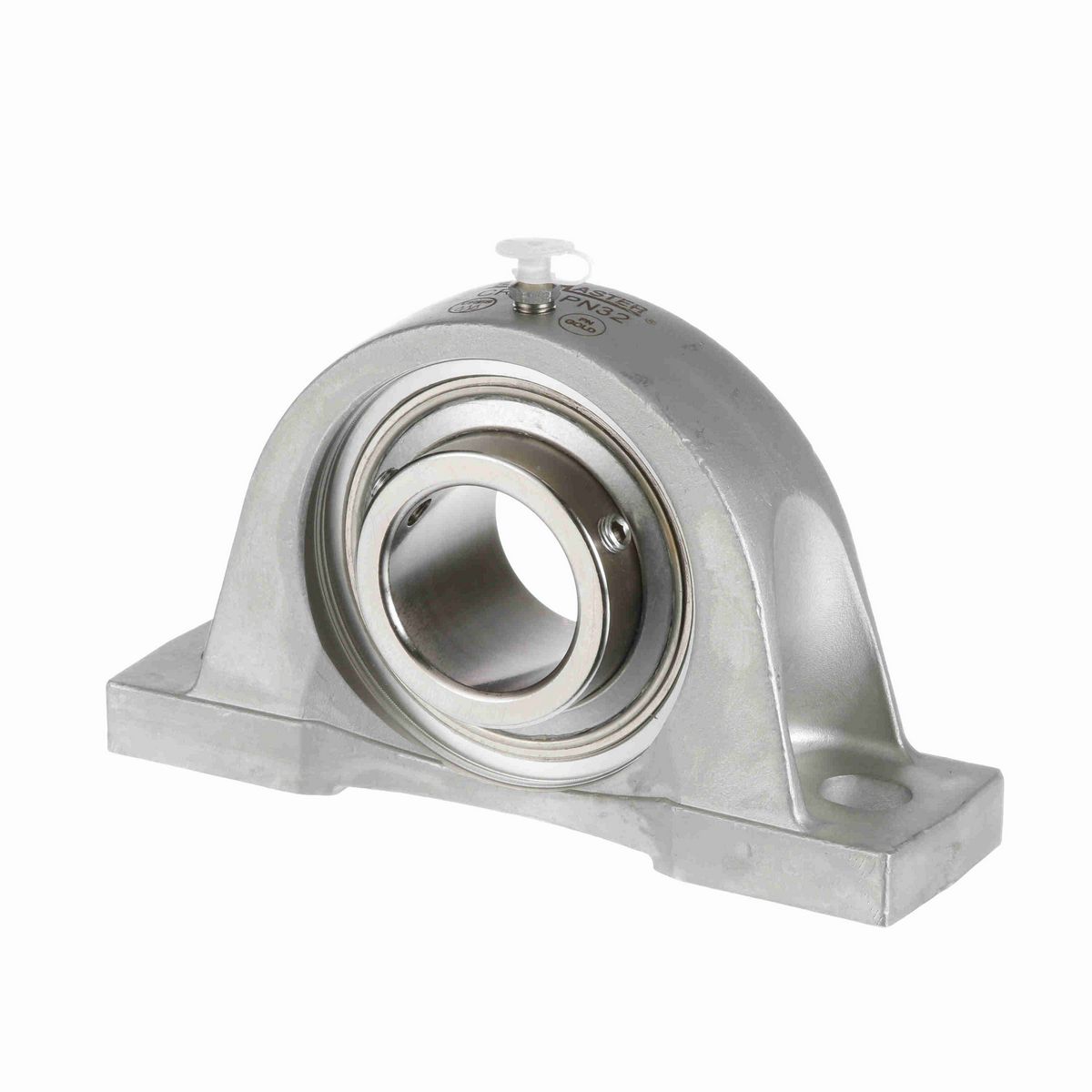 Sealmaster Mounted Stainless Steel Two Bolt Pillow Block Ball Bearing - 52100 Bearing Steel, Phosphorus Nickel Coated - Setscrew Lock - Corrosion Resistant - CRPS-PN32