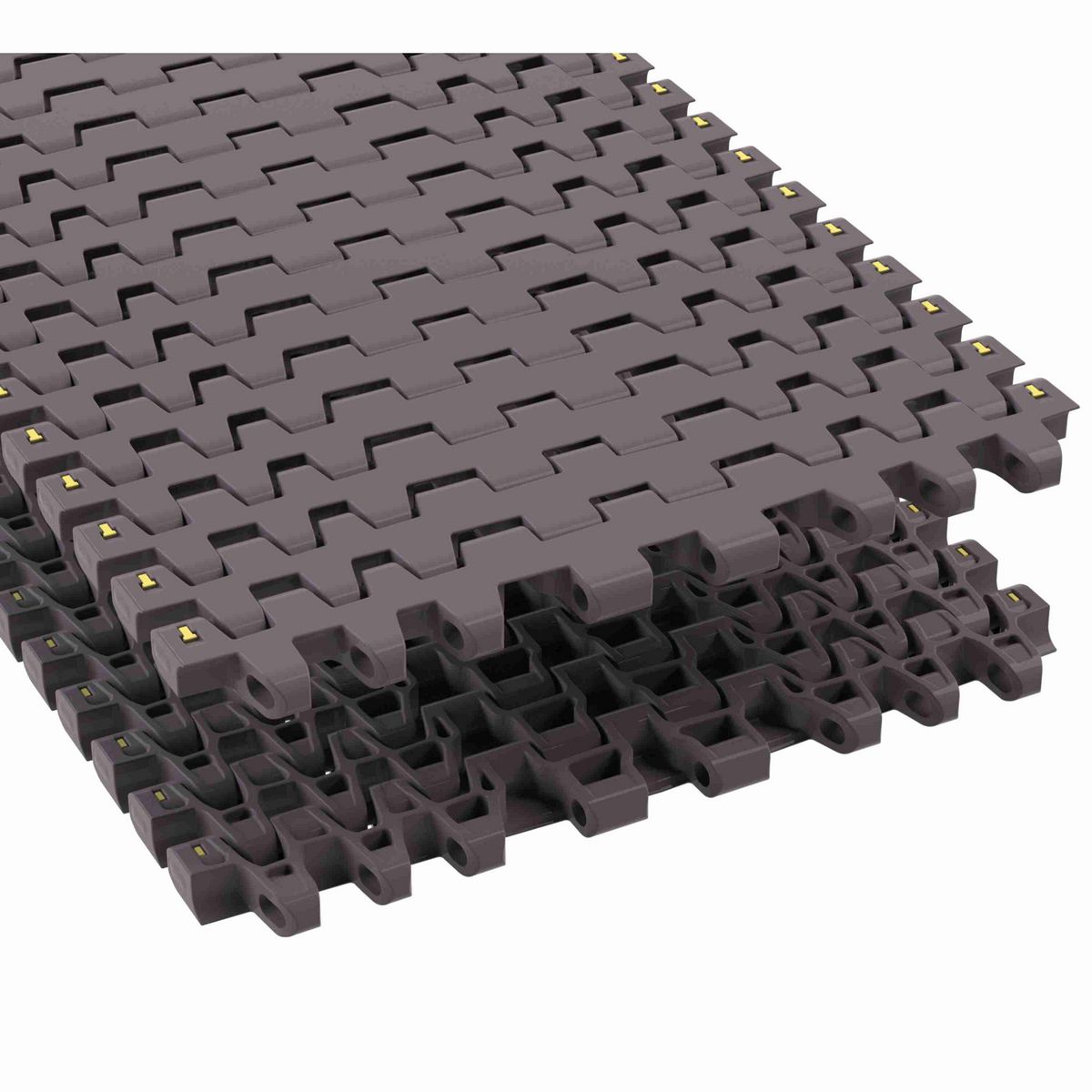 Rexnord 7966NT Side-flexing Flush Grid, Material: Brown High Performance, Width: 15in, Pitch: 1.5in - 81446231