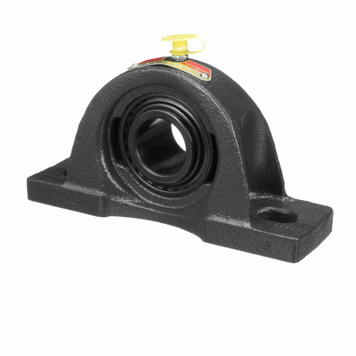 Sealmaster Mounted Cast Iron Two Bolt Pillow Block Ball Bearing - 52100 Bearing Steel, Black Oxided - Setscrew Lock - NP-19C