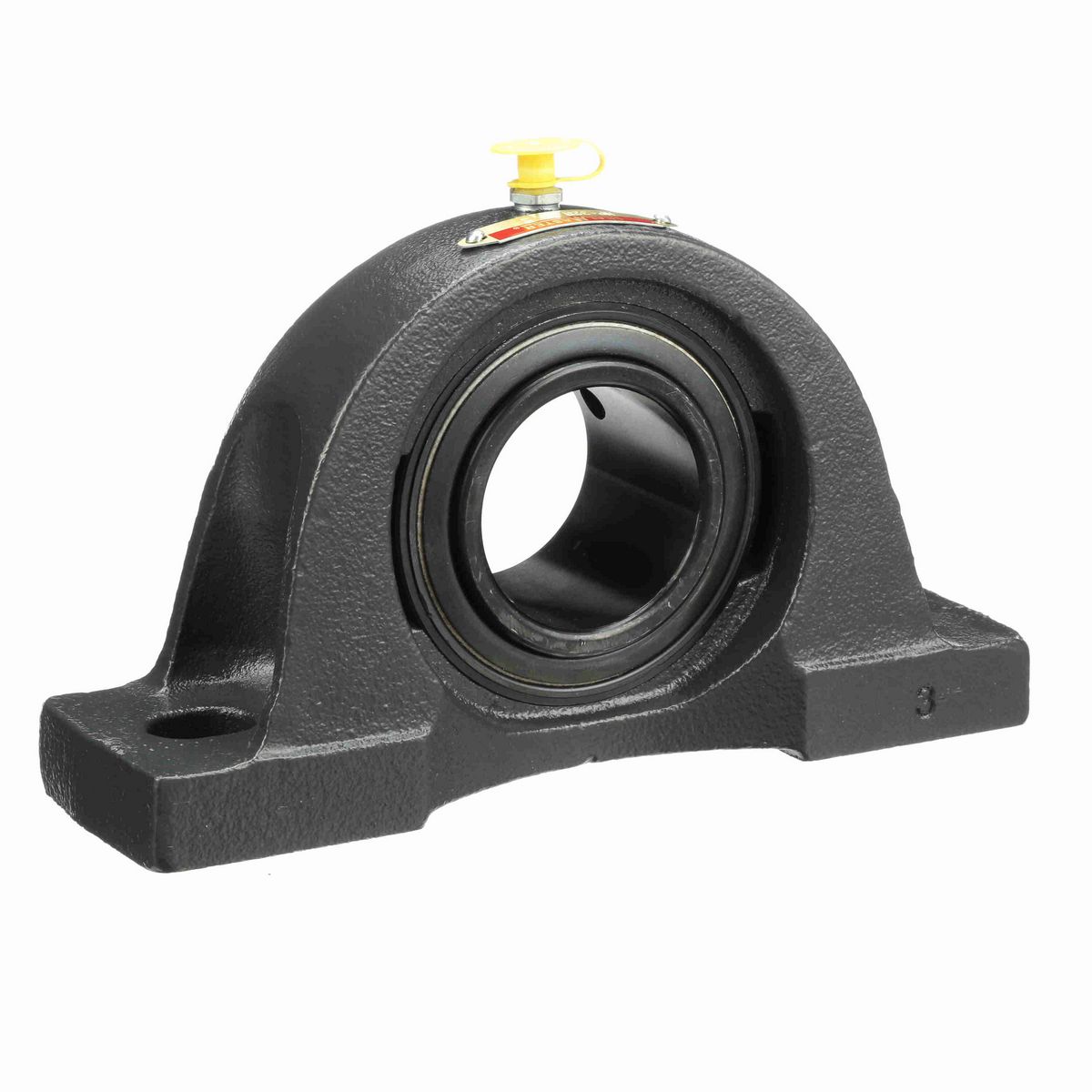 Sealmaster Mounted Cast Iron Two Bolt Pillow Block Ball Bearing - 52100 Bearing Steel, Black Oxided - Setscrew Lock - NP-32R