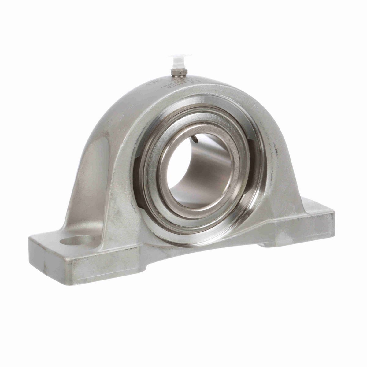 Sealmaster Mounted Stainless Steel Two Bolt Pillow Block Ball Bearing - 52100 Bearing Steel, Phosphorus Nickel Coated - Setscrew Lock - Corrosion Resistant - CRPS-PN31