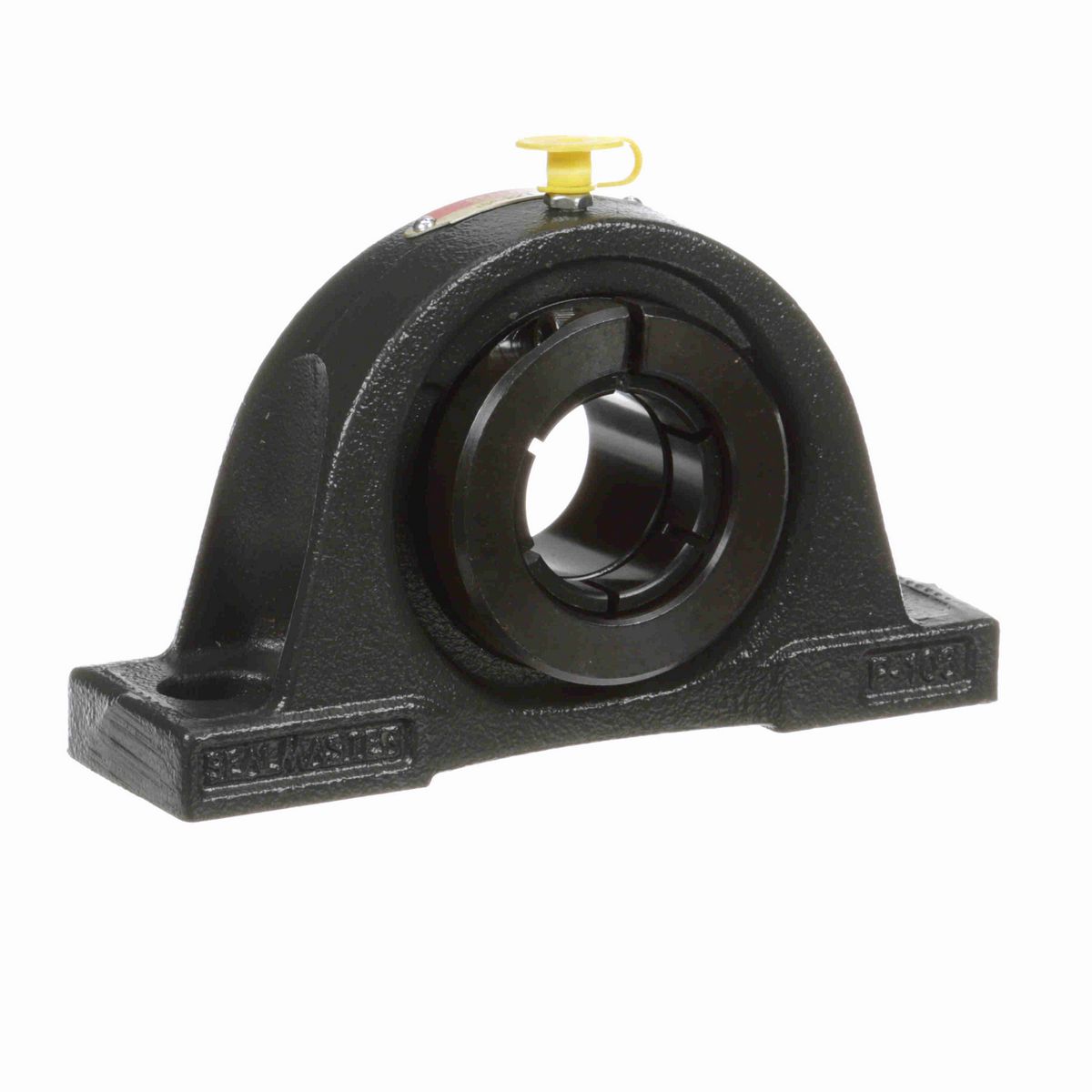 Sealmaster Mounted Cast Iron Two Bolt Pillow Block Ball Bearing - 52100 Bearing Steel, Black Oxided - Concentric Lock - NP-22T