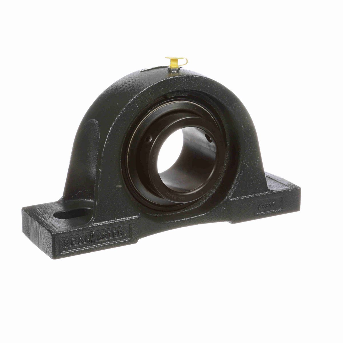 Sealmaster Mounted Cast Iron Two Bolt Pillow Block Ball Bearing - 52100 Bearing Steel, Black Oxided - Setscrew Lock - MP-313
