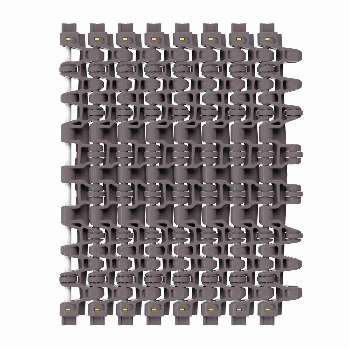 Rexnord 7963ST Side-flexing Low Backline Pressure, Material: Brown High Performance, Width: 15in, Pitch: 1.5in - 10324717