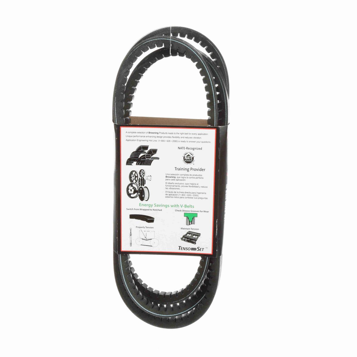 Browning EPDM Notched Belt 98% Efficient - BX89