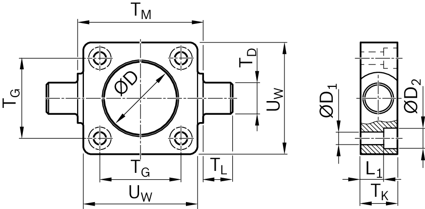 Цапфа для крышки Bosch Rexroth EMC50 & [R349940500]