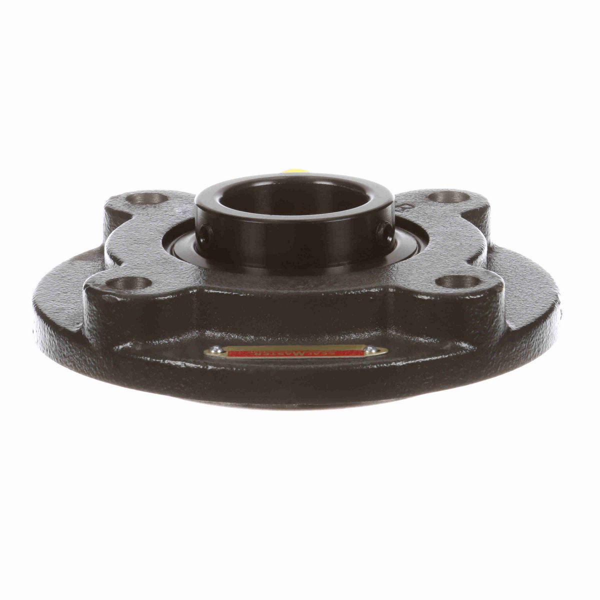 Sealmaster Mounted Cast Iron Flange Cartridge Ball Bearing - 52100 Bearing Steel, Black Oxided - Setscrew Lock - SFC-25