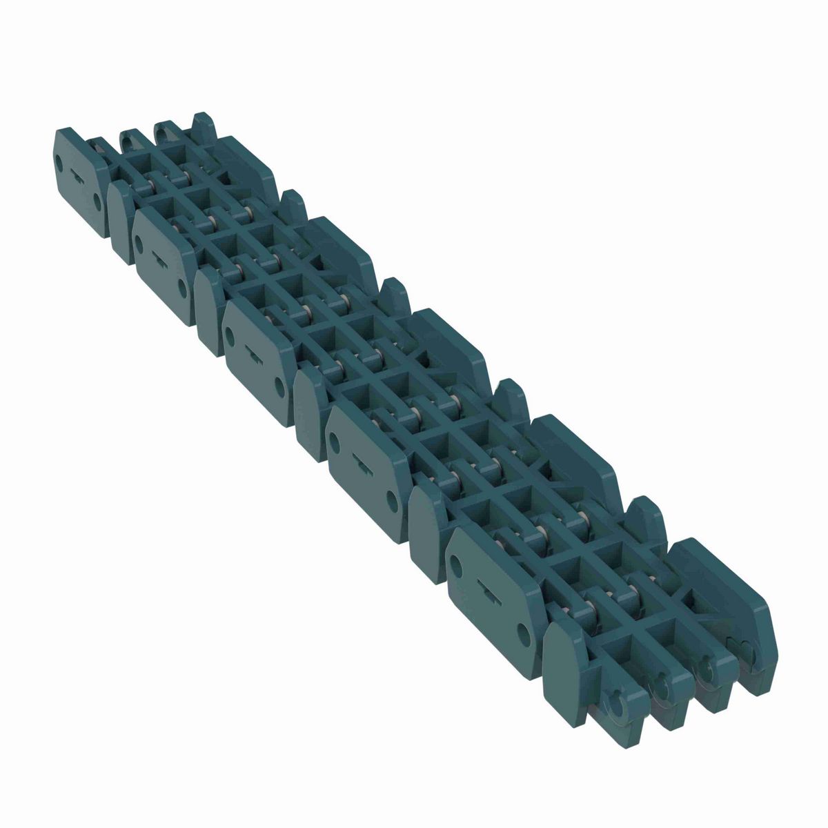 Rexnord 1000RRR Straight Running Raised Rib Rail Track, Material: Green Low Friction Acetal, Width: 38mm, Pitch: 1in - 871.00.00