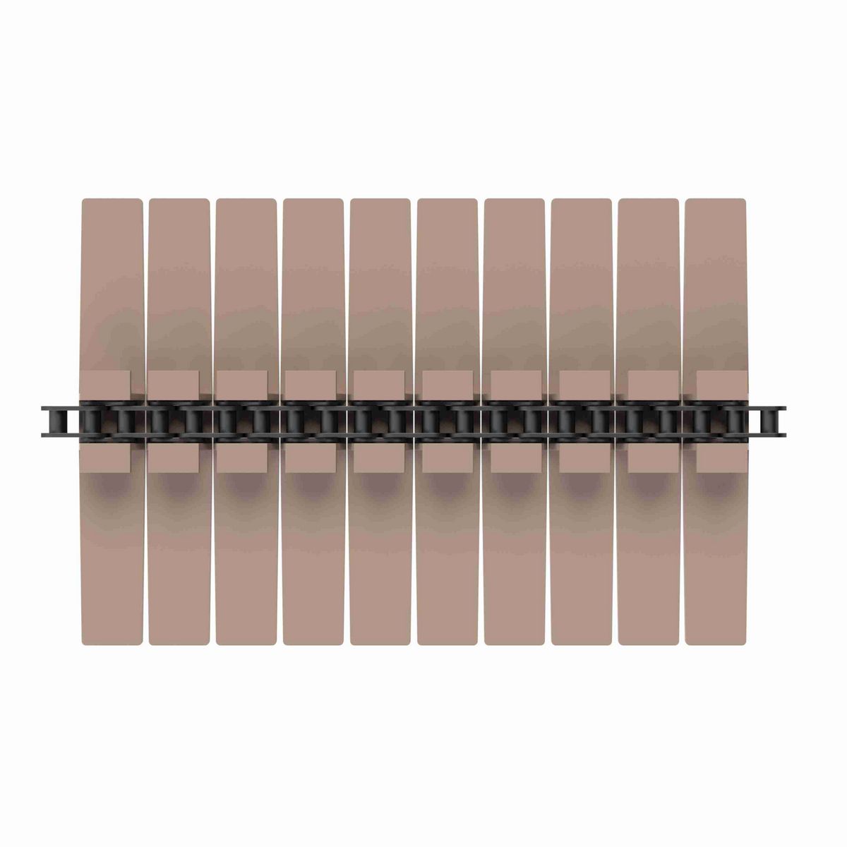 Rexnord 1873TAB SuperGrip™ Side-flexing SuperGrip™, Material: Tan Low Friction, Width: 10in, Pitch: 1.5in - 81443815