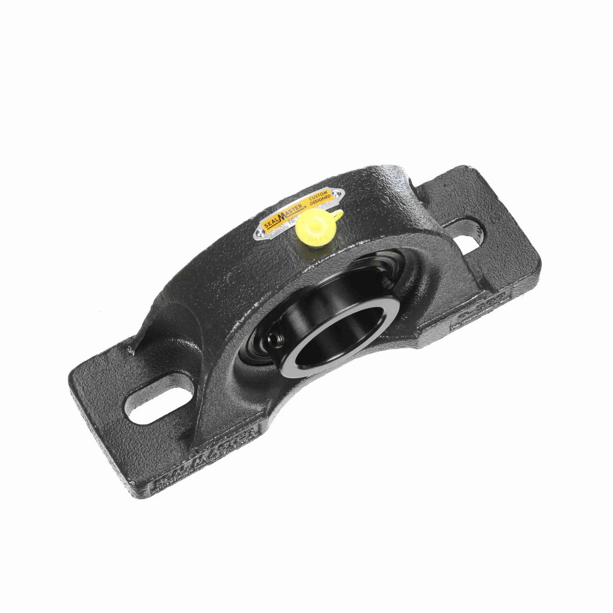 Sealmaster Mounted Cast Iron Two Bolt Pillow Block Ball Bearing - 52100 Bearing Steel, Black Oxided - Setscrew Lock - High Contamination - MP-31 DRT
